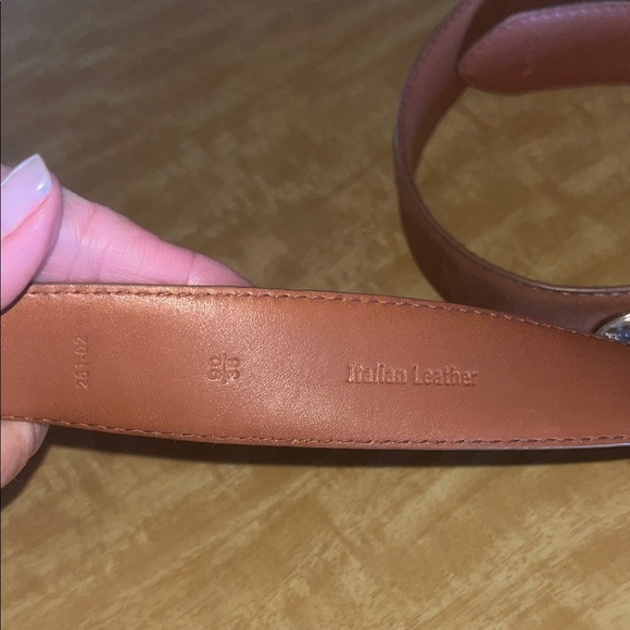 Ping Tan Leather Men's Belt size 38 preowned solid brass buckle - Picture 4 of 7